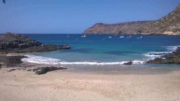 Kapverden- Strand mit Boote